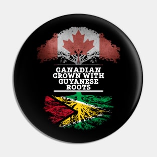 Canadian Grown With Guyanese Roots - Gift for Guyanese With Roots From Guyana Pin