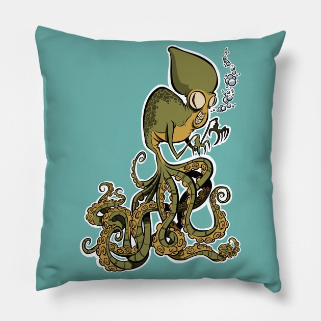 Kreepy Kraken Pillow by westinchurch