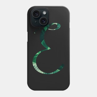 E initial cursive Phone Case