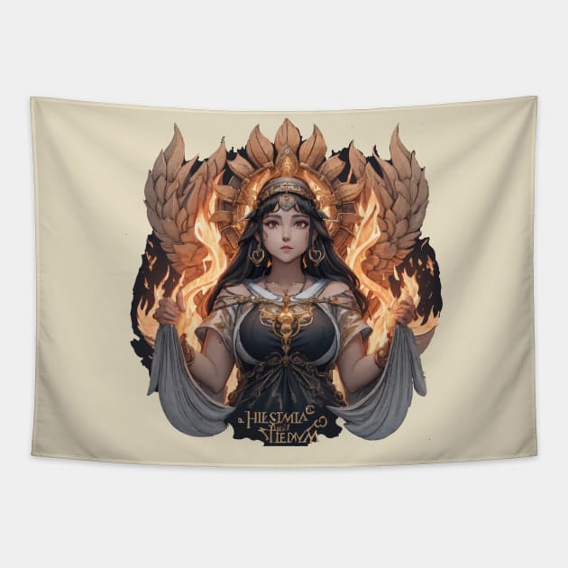 god, hestia, hermes, goddess, zeus, hades, poseidon, apollo, athena, hera, aphrodite, demeter, hercules, olympian, mythology, gods, greek mythology, greek gods, ancient, olympus Tapestry by godzilla