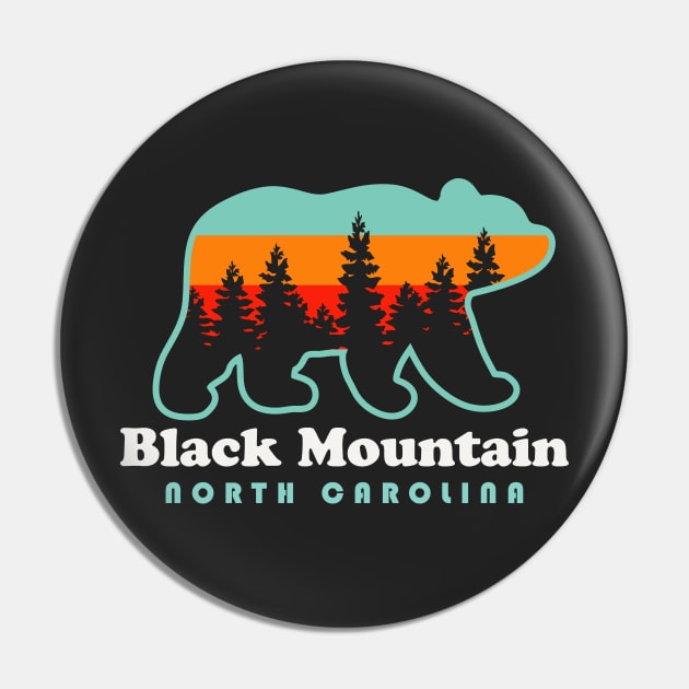 Black Mountain North Carolina Souvenir Bear Pin by PodDesignShop