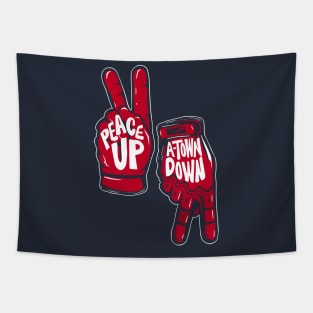 Atlanta Braves Peace Up A-Town Down Tapestry