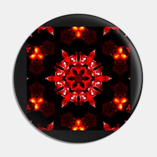 Ominous Red Kaleidoscope pattern (Seamless) 23 Pin