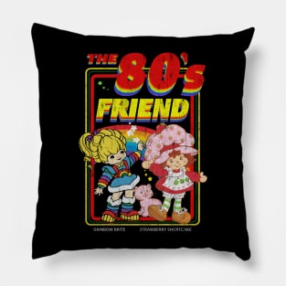 Rainbow Brite // The 80s Friend for Christmas Vintage Style Pillow