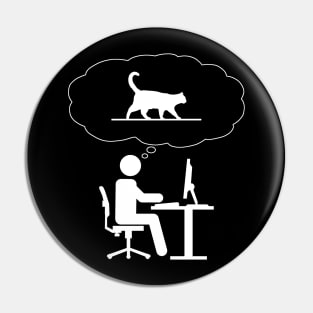 Office Dreamer - Cats Pin