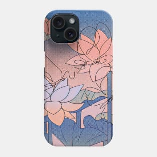 Lotus Flowers And Butterflies Phone Case