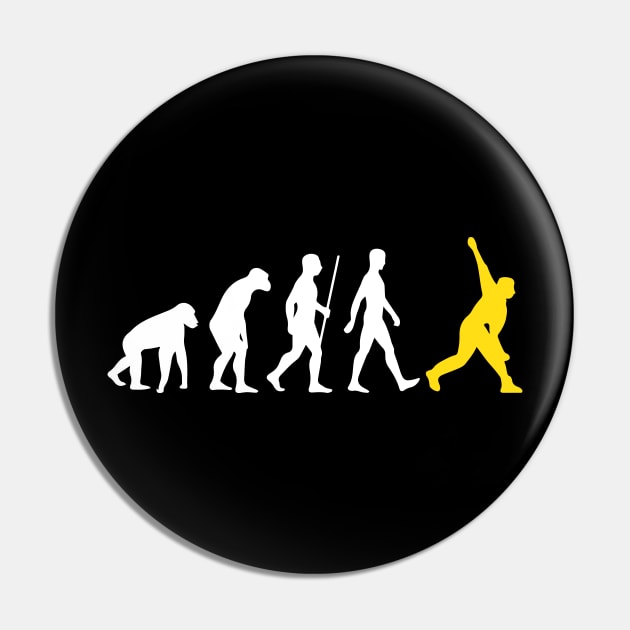 Cricket Player Evolution Bowler Pin by alltheprints