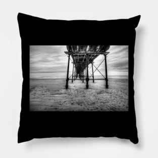 Under The Pier At Saltburn By The Sea Pillow