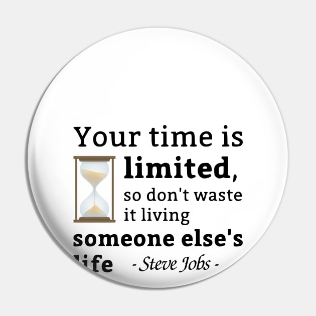 Your Time is Limited Steve Jobs Quotes Pin by ANEW