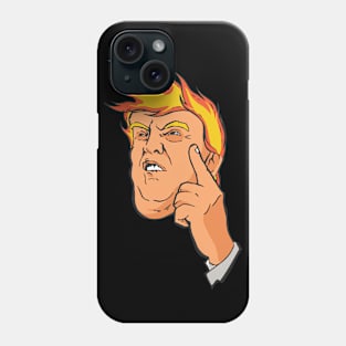 Trump Hair Fire Phone Case