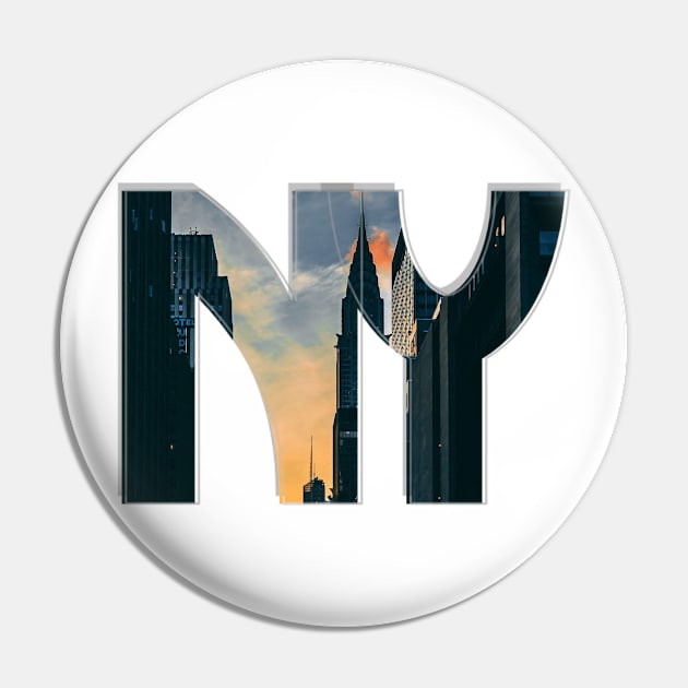 NY Pin by afternoontees