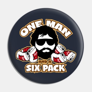 One Man And A Six Pack Pin