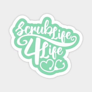 Scrub Life 4 Life Heart Stethoscope Magnet