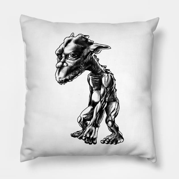 Goblin Enchantment: Embrace Your Inner Goblin in Goblincore Mode Pillow by Holymayo Tee