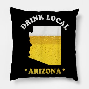 Arizona Beer Map TShirt Drink Local Brewmaster Gift Pillow