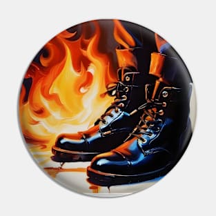 Blaze Beneath Boots Pin