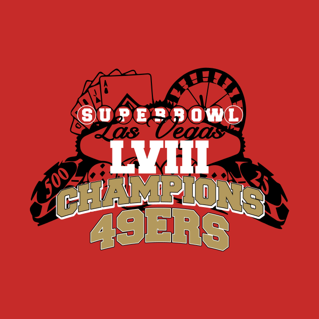 49ers Super Bowl LVIII Champions 2024 by CovpaTees