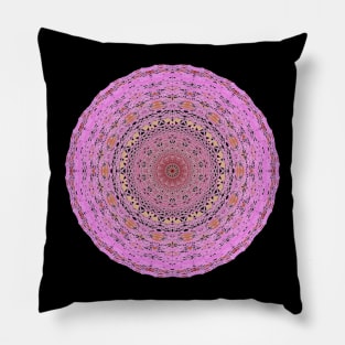 Peculiar Floral Pattern -purple Voilet  mandala design - Regenbogenfarben Pillow