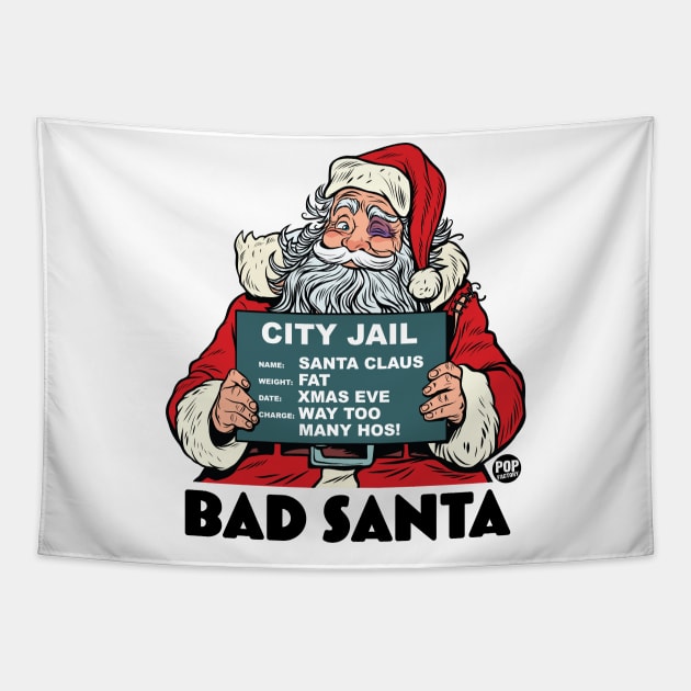 BAD SANTA Tapestry by toddgoldmanart