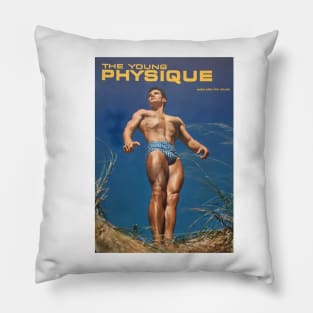 THE YOUNG PHYSIQUE - Vintage Physique Muscle Male Model Magazine Cover Pillow