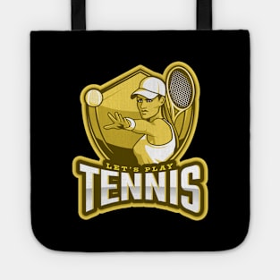 Let's Play Tennis Tote