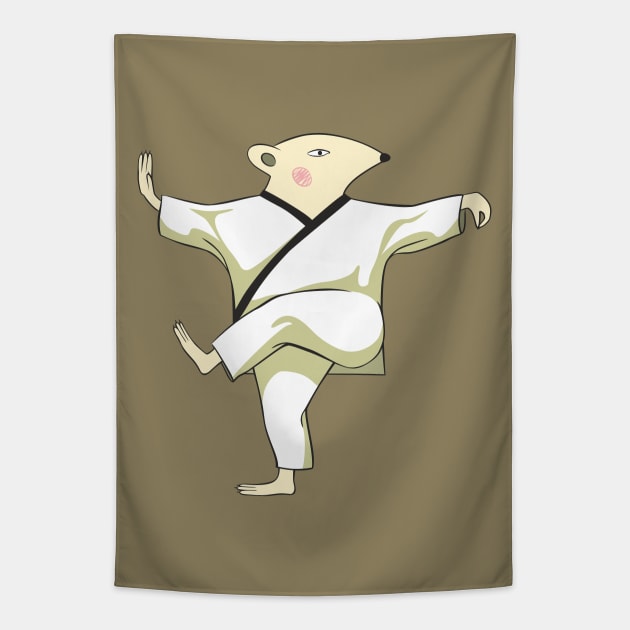 Tai Chi Mouse Tapestry by lents