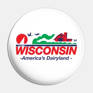 Wisconsin License Plate America's Dairyland Pin