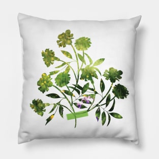 Summer Flowers Bouquet Pillow