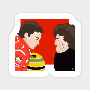 Ayrton Senna and Alain Prost Magnet