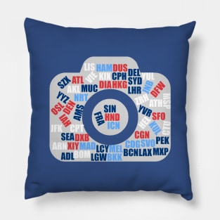 World Airports on a Camera | Gift Pillow