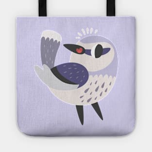 Happy Purple Bird Tote