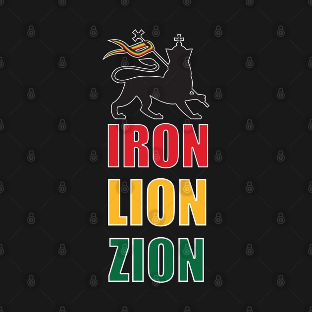 Iron Lion Zion Rasta Colors by johnnie2749