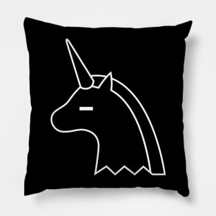 // white unicorn // Pillow