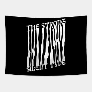 The Strong Silent Type - White Tapestry