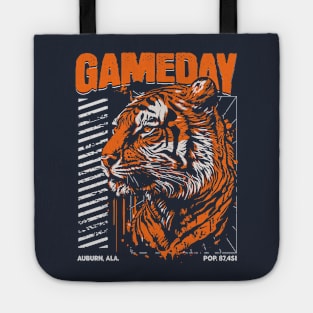 Vintage Gameday Tiger // Navy and Orange Awesome Tiger // Football Game Day Tote