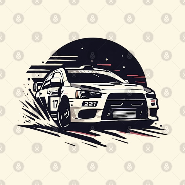 Mitsubishi Lancer Evo Rally Car by TaevasDesign