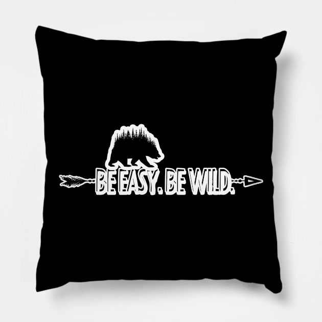 Be Easy Pillow by Bongonation