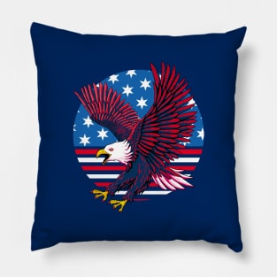 American Eagle Flag Pillow