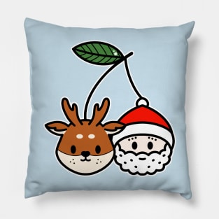 Santa and deer Pillow