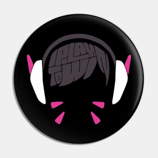 D.Va Typography Pin