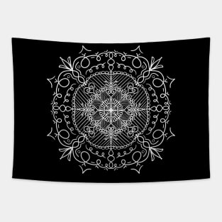 Flowers & Hearts Mandala Tapestry