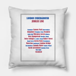 London Underground: Jubilee Line Pillow