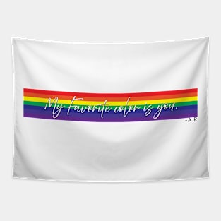 My Favorite Color is You Rainbow AJR Tapestry