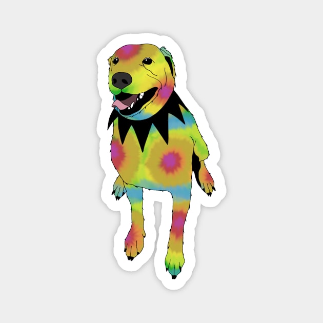 Grateful Dawg Tie-Dye Magnet by Special Summon