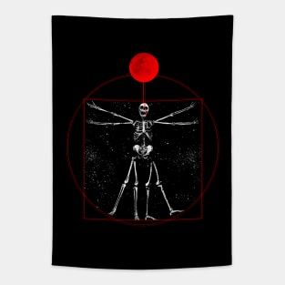 Vitruvian Skele-Man Tapestry