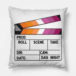 Film Slate - Lesbian Pride Pillow