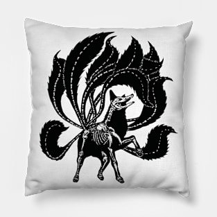 Nine Tailed Fox Skeleton Pillow