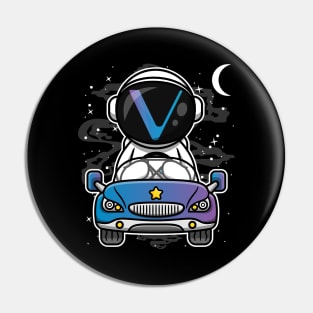 Astronaut Car Vechain Crypto VET Coin To The Moon Token Cryptocurrency Wallet Birthday Gift For Men Women Kids Pin