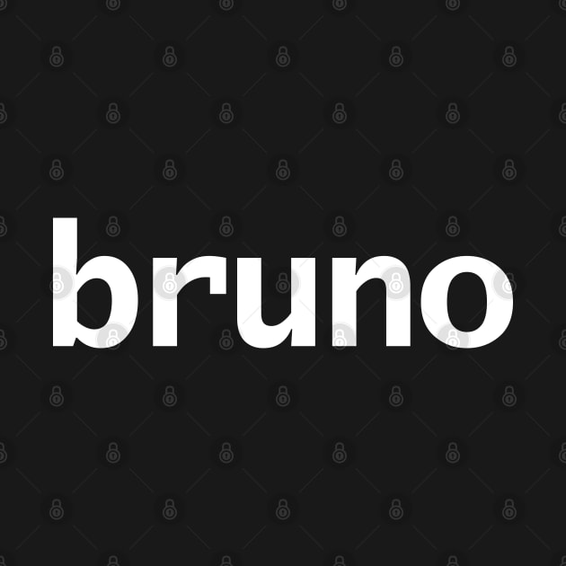 Bruno Minimal Typography White Text by ellenhenryart