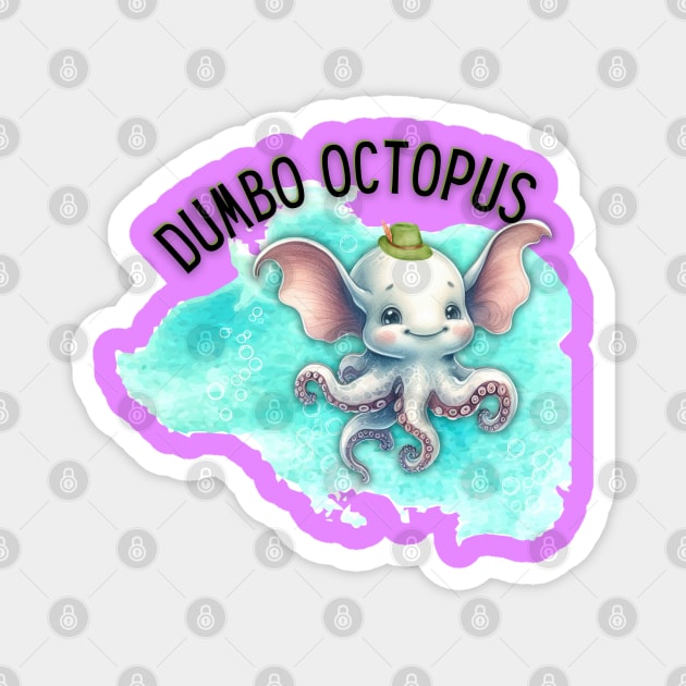 Dumbo Octopus Magnet by AlmostMaybeNever